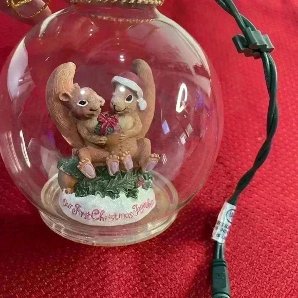 Christmas Eve holiday radiance our first Christmas together illuminated ornament - Picture 3 of 3